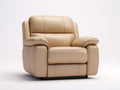 Liegesessel mit Kunstlederbezug 100 x 98 x 102 cm - Beige - gepolstertes Komfortdesign mit Relaxfunktion